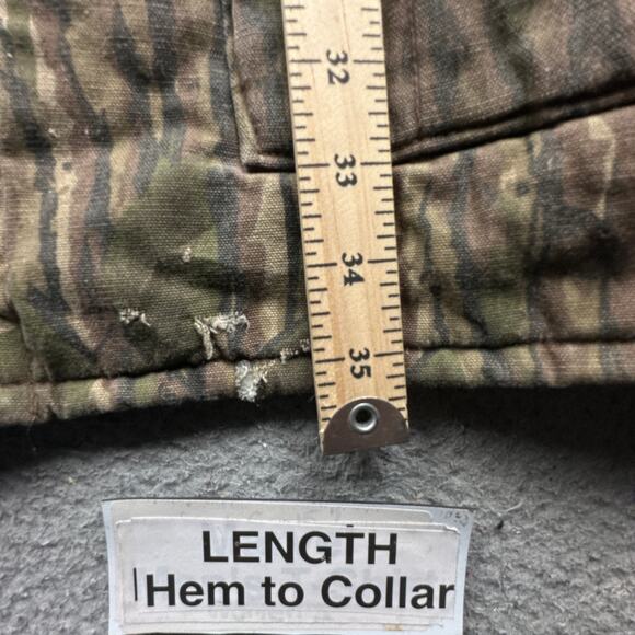 Vintage 80s Realtree Tree Camo Hunting Chore Coat Jacket Mens 2XL Corduroy Lined - Picture 5 of 14
